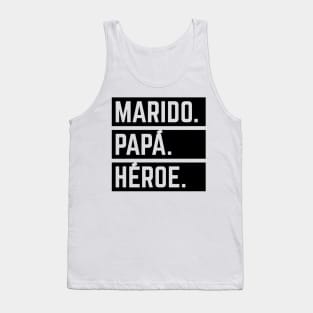 Marido Papá Héroe (Super Esposo / Superhéroe / Black) Tank Top